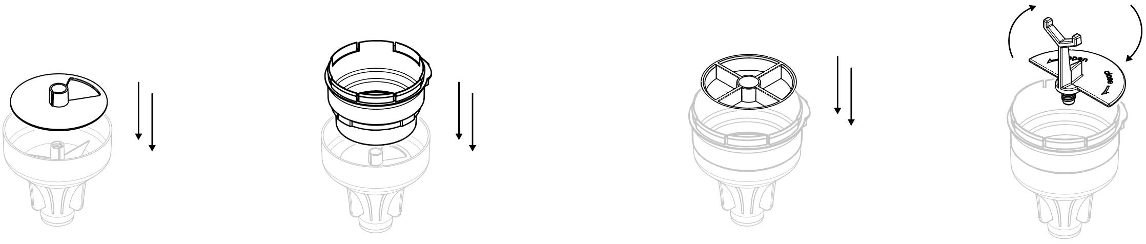 Assembleren dispenser